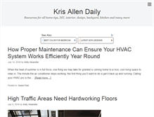 Tablet Screenshot of krisallendaily.com